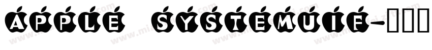 Apple systemUIF字体转换